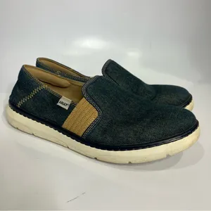 Ariat Ryder‎ shoes in blue denim slip on women’s size 10 casual sneakers loafers thumbnail 2