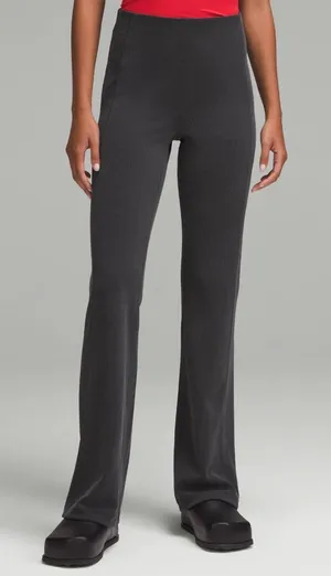 lululemon‎ athletica softstreme flared gray Flared Leggings size 10 thumbnail 1