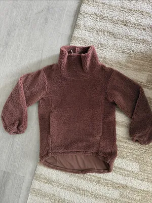 Lululemon Cozy Plush Sherpa Funnel Neck Sweater - Mauve size 2 thumbnail 8