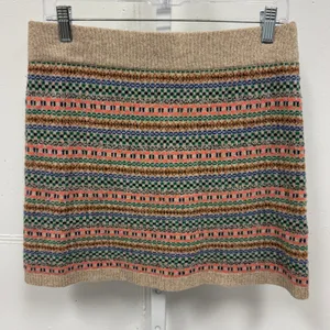 Madewell Wallace Women's‎ Fair Isle Merino Wool Mini Skirt Medium Knit Sweater thumbnail 1