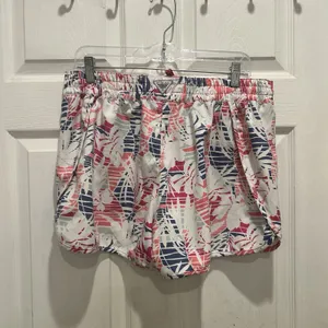 Columbia PFG Womens Large‎ Sandy River Fishing Shorts Tropical Floral Pink White thumbnail 4