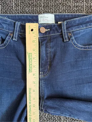 BKE Jeans Gabby Women's Sz 29 Curvy Fit High Rise Skinny Ankle Frey Hem Stretch thumbnail 2