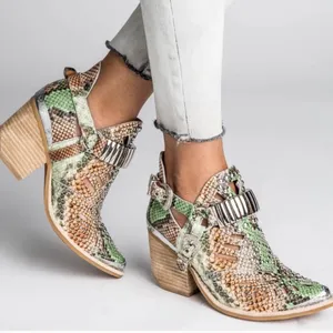 Jeffrey Campbell Calhoun Snakeskin Booties NEW thumbnail 2