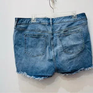 Torrid denim shorts raw hem size 18 thumbnail 2