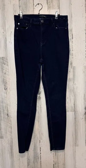 Calvin Klein Jeans Super High Rise Jegging Womens 10/30 Dark Indigo Skinny Pants thumbnail 1