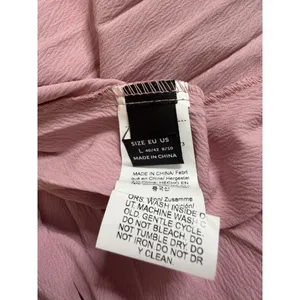 NEW Pink Pleated Crepe Maxi Dress L thumbnail 4