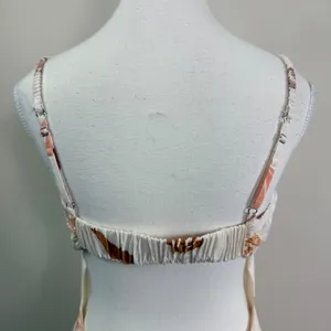 ASTR The Label Claramae Mini Dress Cream Linen Blend Celestial Open Back Medium thumbnail 9
