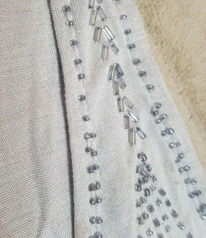 New York & Company Beaded Meckline Sleeveless Top thumbnail 3