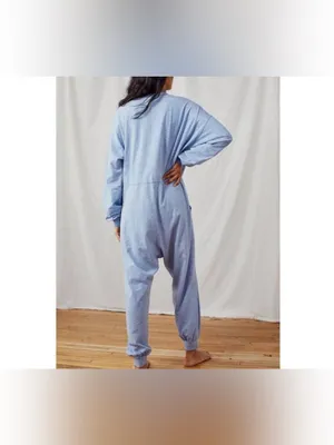 NWOT Free People FP Intimately Just Because Onesie - the rain blue - Small thumbnail 4