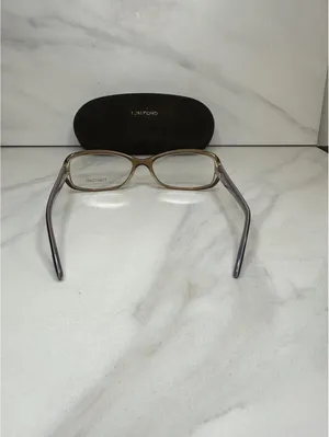 Tom Ford Women's brown lilac rectangular eyeglasses 54-16-135 w/ hard case thumbnail 3