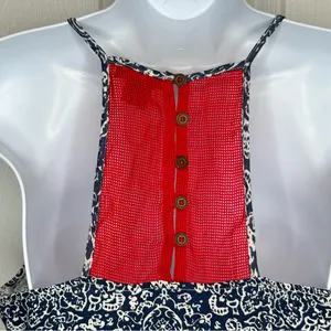 Lucky Brand Red, White and Blue Isabella Tank Top Size‎ M thumbnail 6