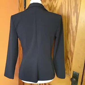Vintage 90s Polyester Blazer | 70s Inspired Tailored Jacket Classic Fit thumbnail 11