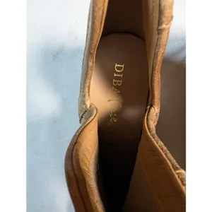Diba True Work Nerd Tan Distressed Leather Block Heel Cutout Ankle Boots Sz 8 thumbnail 5