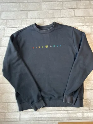 Nike Golf Crewneck Sweatshirt with Multicolor Logo Activewear Size small thumbnail 2