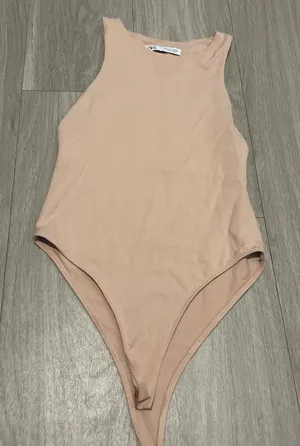 Zara Women's Tan Bodysuit thumbnail 1