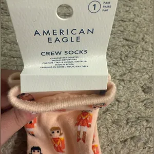 Aerie American Eagle AE Red Pink Christmas Graphic Women’s Crew Socks Set thumbnail 10