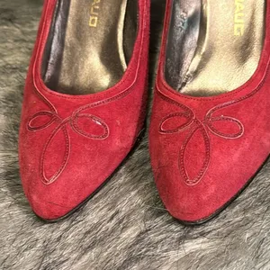 XAVIER DANAUD PARIS Berry Suede‎ - NEW Vintage A11 thumbnail 2