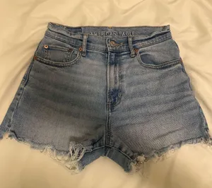 American Eagle Shorts Jean High-Rise Stretch thumbnail 1