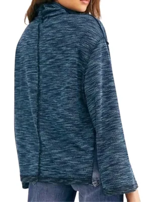 Like New Free People We The Free Sunny Days Turtleneck Top Blue Generous Small thumbnail 2