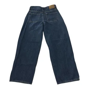 H&M denim high waist baggy jeans dark wash size 6 thumbnail 2