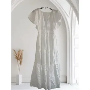 ✨YOUNG FABULOUS & BROKE White Mara Poplin Sz Medium Dress✨ thumbnail 4