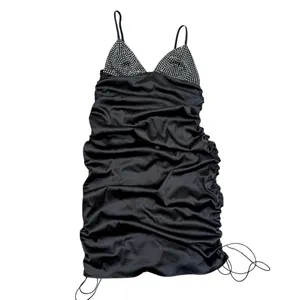 For Love & Lemons Mirage Mirrored Dress with Rhinestone in Black, Size XL​ thumbnail 4