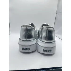 NEW Sketchers Snoop Dogg Silver‎ Metallic WOMENS Size 7.5 thumbnail 3