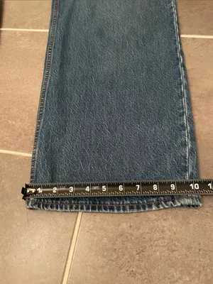 Abercrombie & Fitch Women's Dark Blue Straight Leg Jeans thumbnail 7