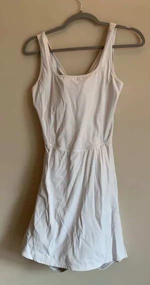 HALARA White Scoop-Neck Sleeveless Dress Jumpsuit Athletic Women Size Medium thumbnail 1