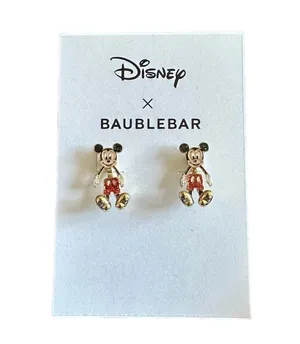 New Disney Baublebar Mickey Mouse Hugger Earrings thumbnail 1