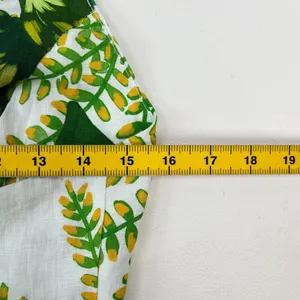 NWOT Farm Rio Linen Tropical Forest Off-White Mini Dress Size XS thumbnail 12