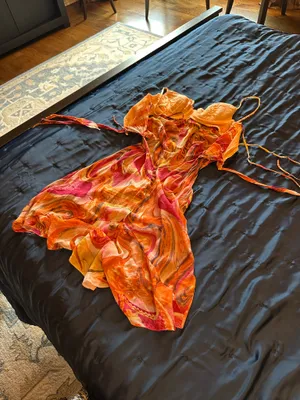 Orange Dress Size M thumbnail 3