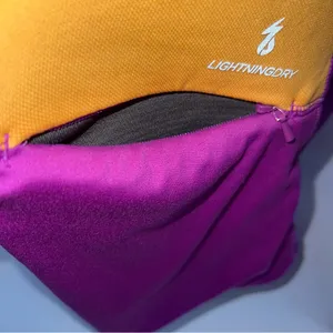 New Balance Women’s Purple/Yellow/Gray Colorblock 1/2 Zip Pullover Hoodie-Size M thumbnail 11