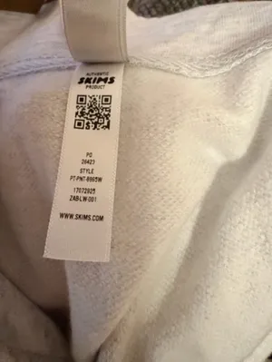Skims Lightweight Fleece Shrunken Quarter Zip Pullover size large NWT thumbnail 12