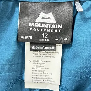 Mountain Equipment Women's 12 Blue Hiking Climbing Pants Regular Organic Cotton thumbnail 4