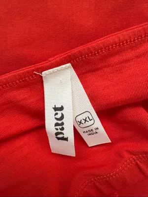 Pact Fit & Flare Organic Cotton Halter Dress Orange Size XXL thumbnail 7