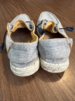Hey Dude Size 9 Wendy Chambray White Blue Casual Slip-On Shoes thumbnail 2