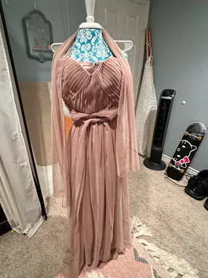Birdy Grey Grey Bridesmaid Dress in taupe large thumbnail 2