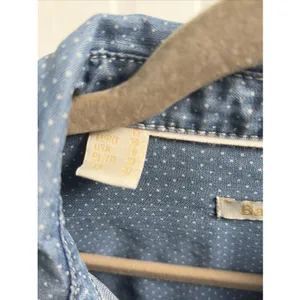 Barbour Sailboat Shirt Tunic Womens Size 8‎ Blue Polka Dot Denim thumbnail 5