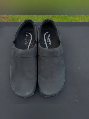Klogs Footwear Mission Black Leather Slip Resistant Work Clogs Nursing Shoes 8.5 thumbnail 4