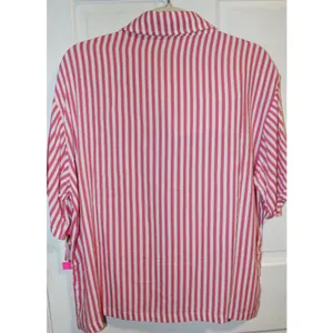 Betsey Johnson Heart Patch Cabana Button Up Shirt & Shorts Cover-up Set thumbnail 8