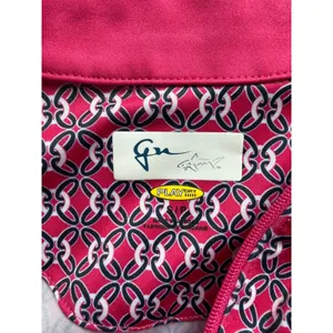 Greg Norman for TPC Pink Print Play Dry Sleeveless Golf Shirt Size S thumbnail 3