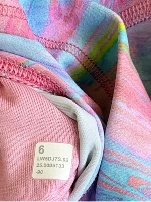 EUC Lululemon Wunder Train High Rise Leggings Prism Marble Multi Size 6 Rtl. $98 thumbnail 8