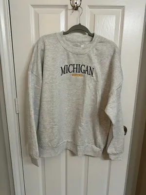 Michigan Wolverines Crewneck Sweatshirt Gameday Couture X MADI PREWETT TROUTT thumbnail 3