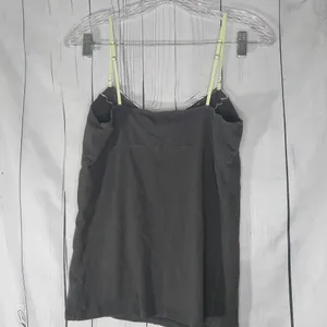 American Eagle Vintage Lace Trim Embroidered Neon Green Y2K 90's Cami thumbnail 5