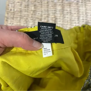 Who What Wear Maxi Skirt Women Size 6 Floral Pleated‎ Layered Yellow Black White thumbnail 9