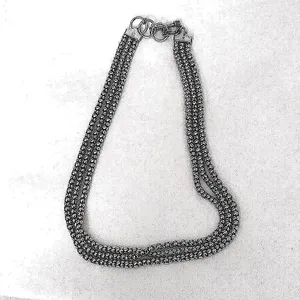 SILPADA 3-Strand Sterling Silver Popcorn Necklace NIB thumbnail 5