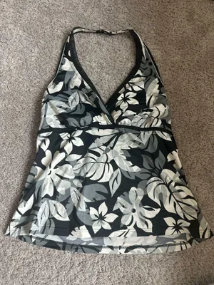 Lands' End Women’s Halter Swim Top thumbnail 1