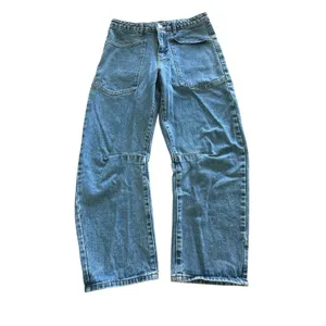 Steve‎ Madden Haniel High-Rise Barrel-Leg Jeans Womens ~Small/medium Blue Denim thumbnail 3