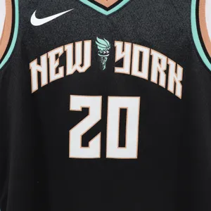 Nike New York Liberty Sabrina Ionescu #20 Explorer Edition Jersey Black thumbnail 4